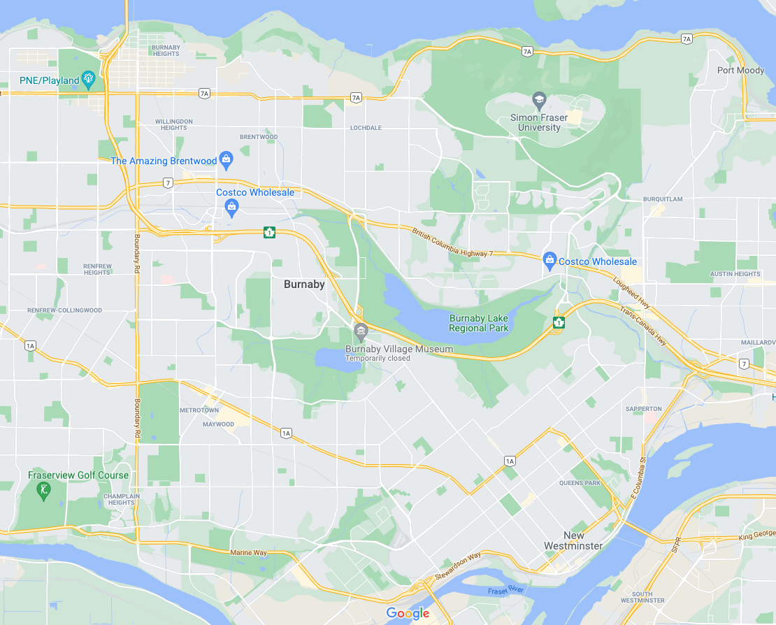 burnaby map